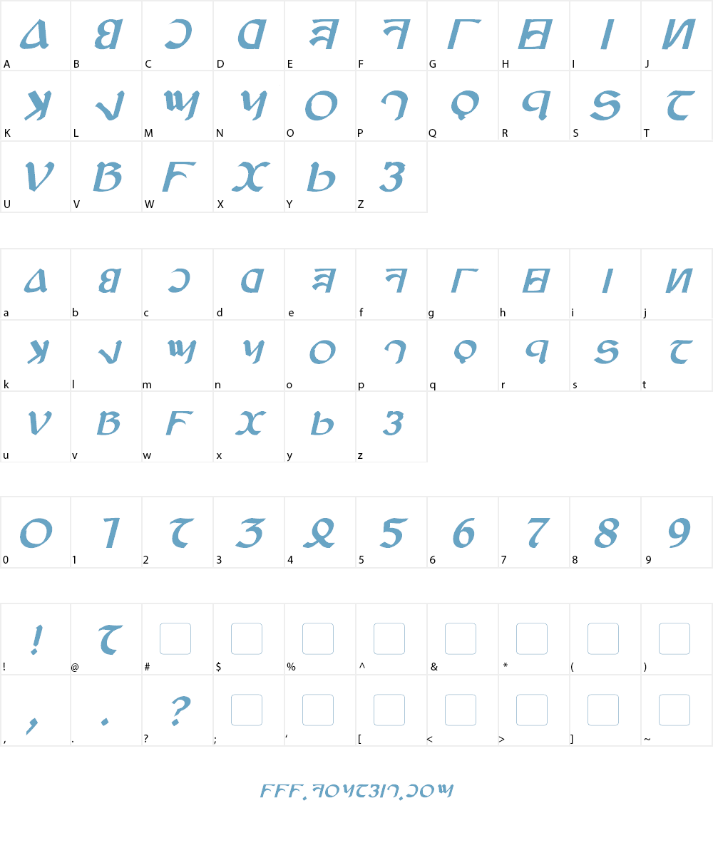 Anayanka Font Character